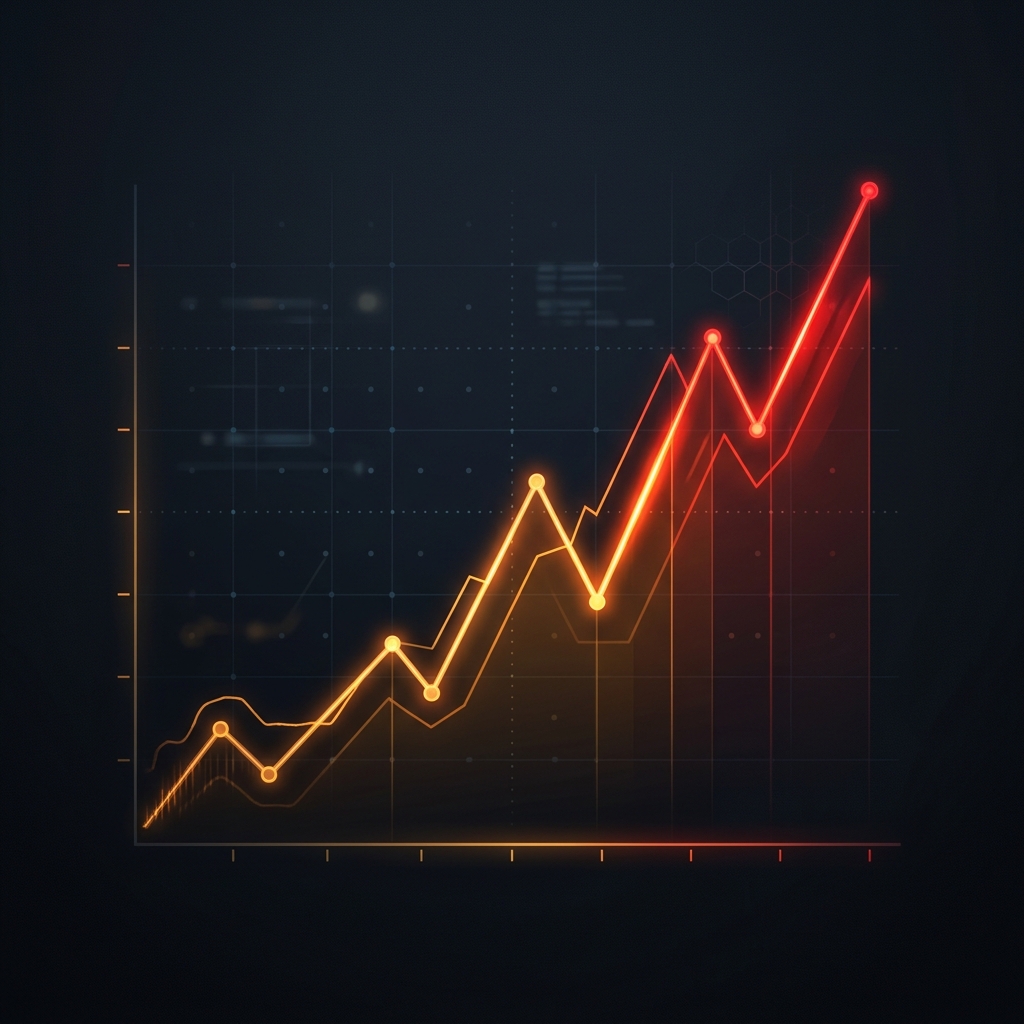 A data visualization chart showing a massive dip shaped like a clock